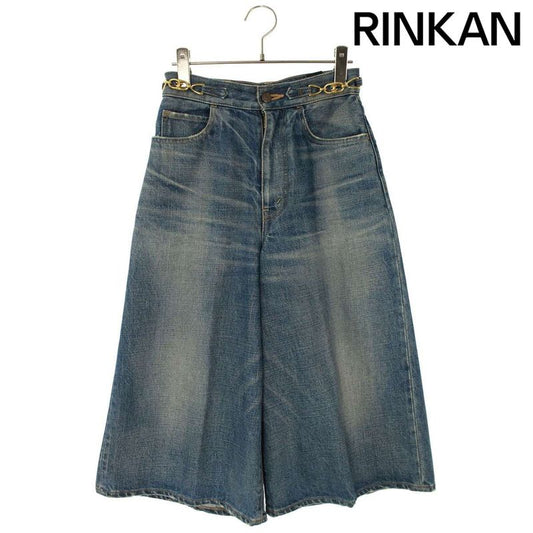 Celine 2n287930f Culottes Cropped Denim Pants Women's 25