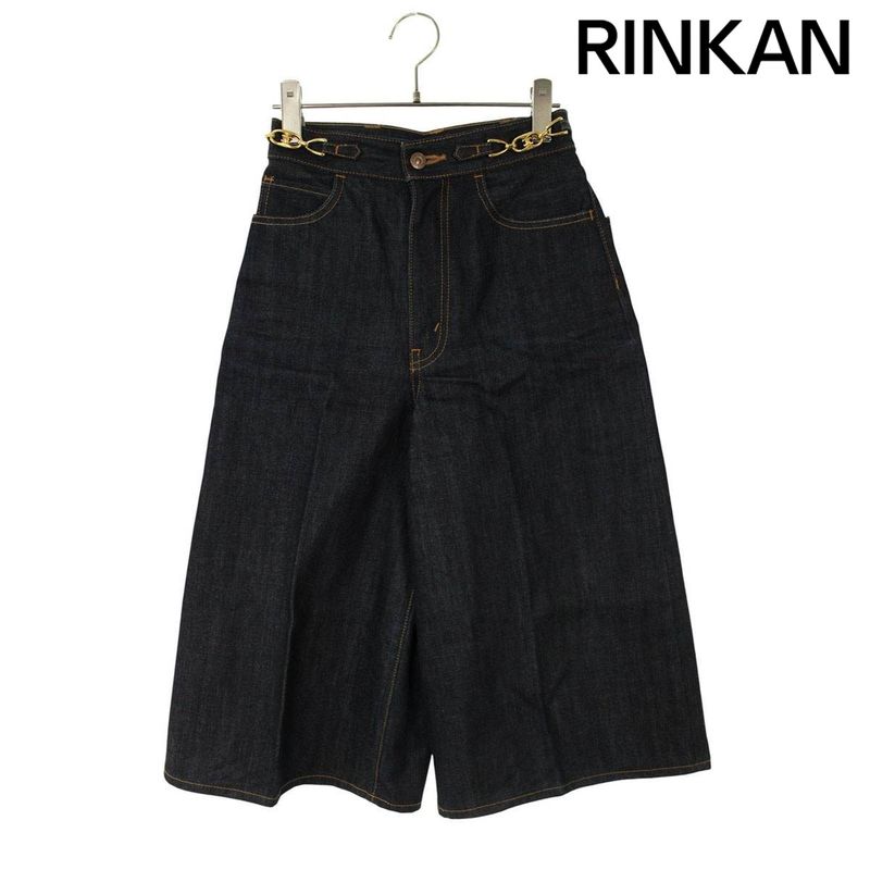 Celine 2n287787d Culottes Cropped Denim Pants Women's 25