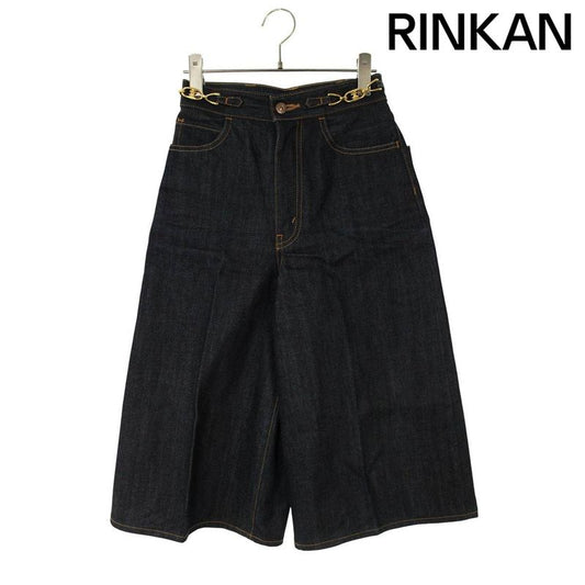 Celine 2n287787d Culottes Cropped Denim Pants Women's 25