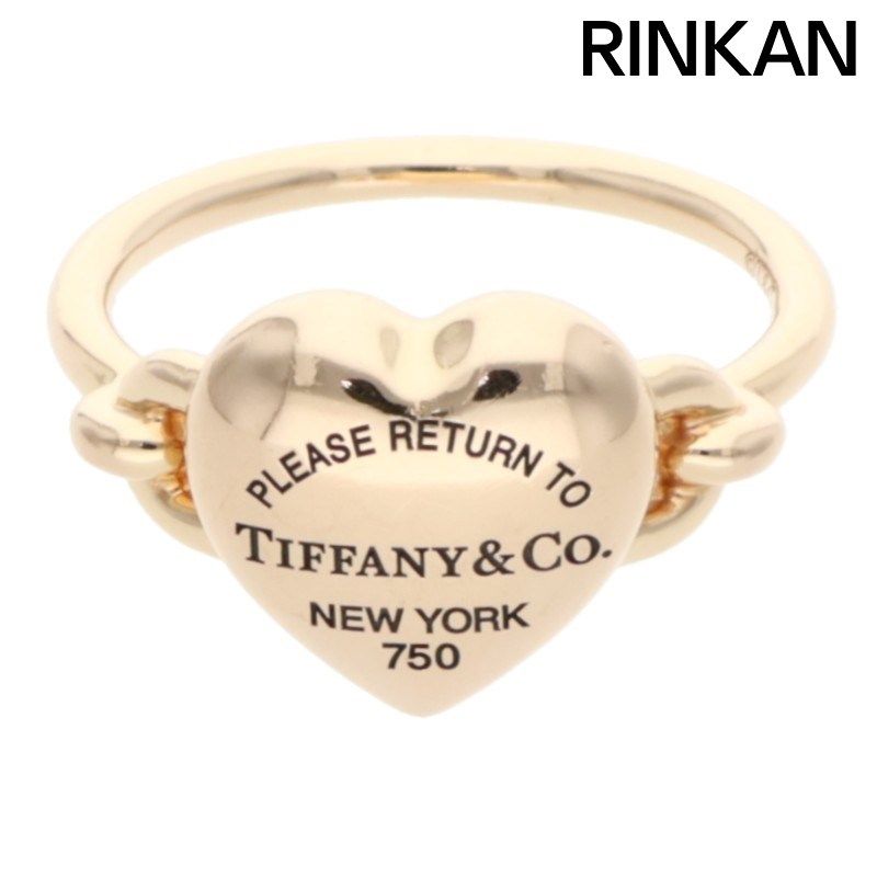 Tiffany & Co Return To 18kpg Heart Motif Ring Ladies Size 11.5