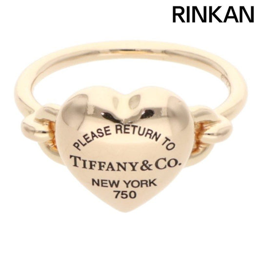 Tiffany & Co Return To 18kpg Heart Motif Ring Ladies Size 11.5