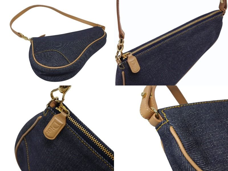 Dior Galliano Era Saddle Pouch Denim — view 8