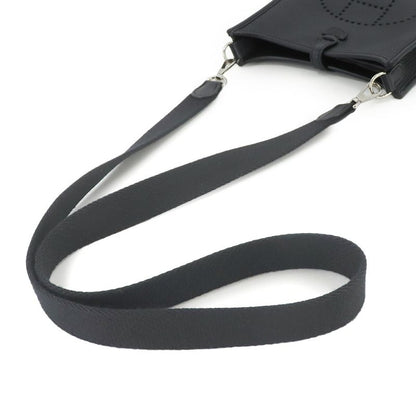 Hermes Evelyn Amazon TPM Shoulder Bag Taurillon Cles Mance Black Z Engraved