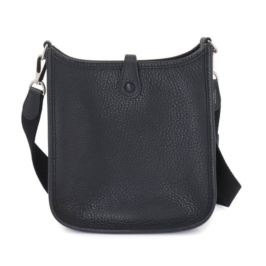 Hermes Evelyn Amazon TPM Shoulder Bag Taurillon Cles Mance Black Z Engraved