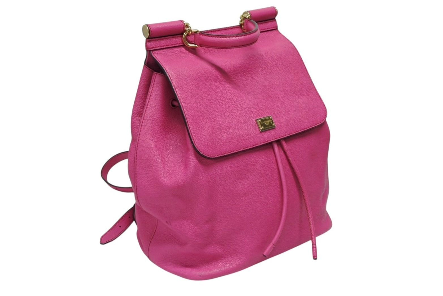 Dolce & Gabbana Backpack Leather Pink Gold — view 4