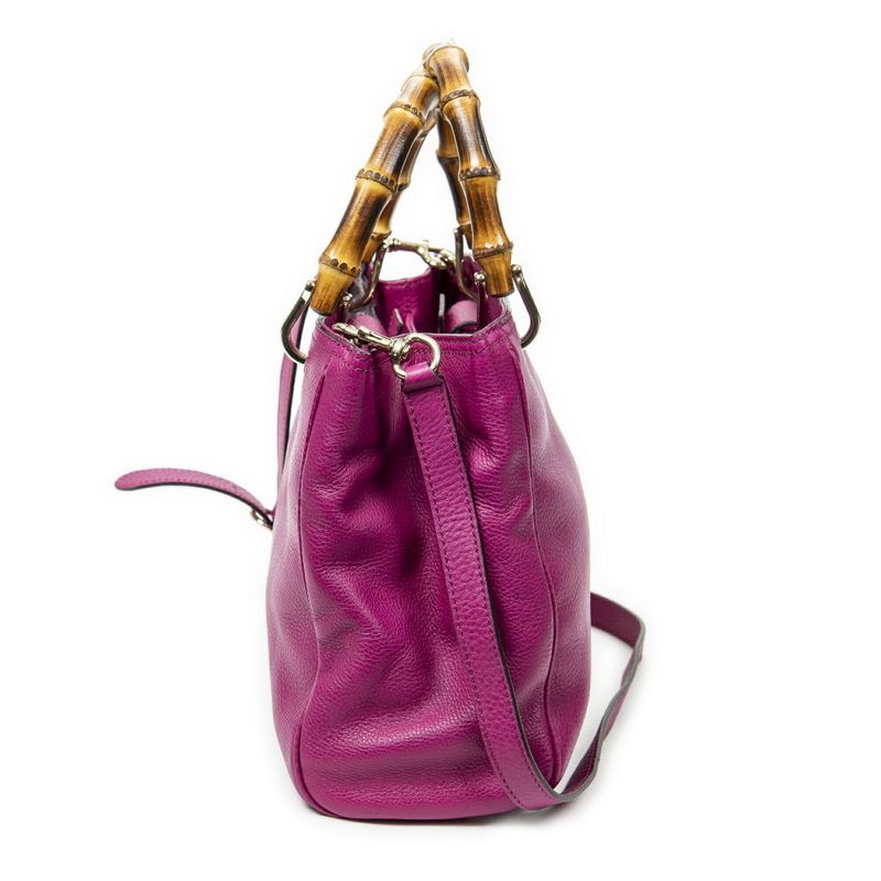 Gucci Small Shopper Tote Pink Grain Leather A