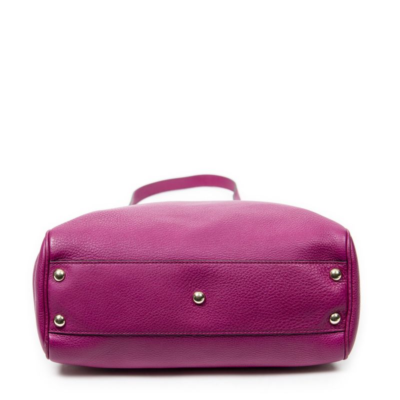 Gucci Small Shopper Tote Pink Grain Leather A