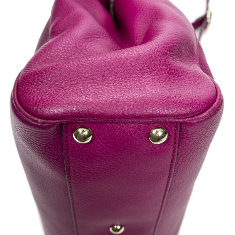 Gucci Small Shopper Tote Pink Grain Leather A