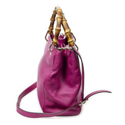 Gucci Small Shopper Tote Pink Grain Leather A