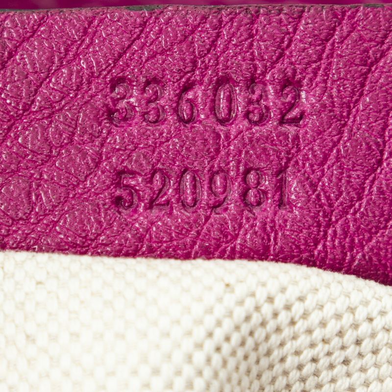 Gucci Small Shopper Tote Pink Grain Leather A