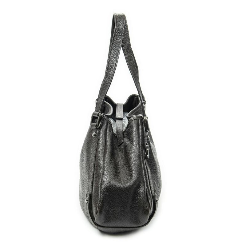 Gucci Abby Hobo Diagonal Dark Brown Grained Calfskin Leather A
