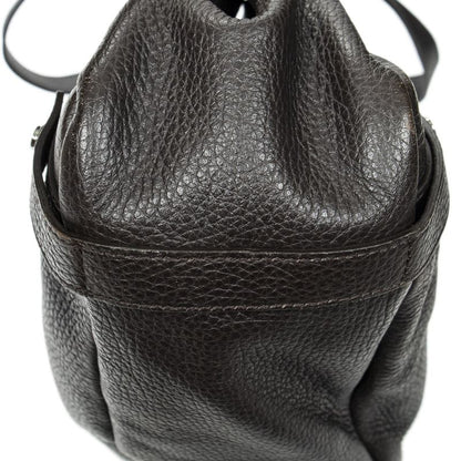 Gucci Abby Hobo Diagonal Dark Brown Grained Calfskin Leather A