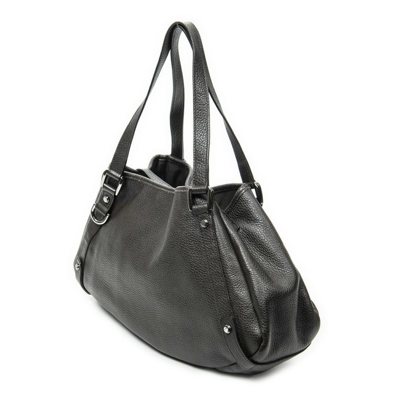 Gucci Abby Hobo Diagonal Dark Brown Grained Calfskin Leather A