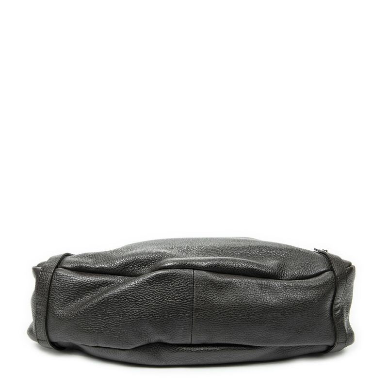 Gucci Abby Hobo Diagonal Dark Brown Grained Calfskin Leather A