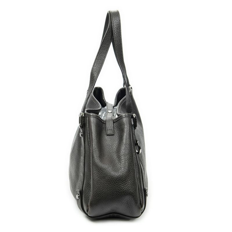 Gucci Abby Hobo Diagonal Dark Brown Grained Calfskin Leather A