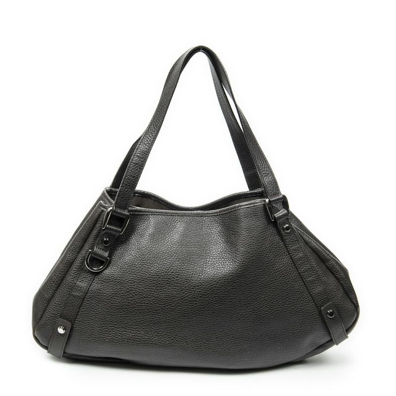 Gucci Abby Hobo Diagonal Dark Brown Grained Calfskin Leather A