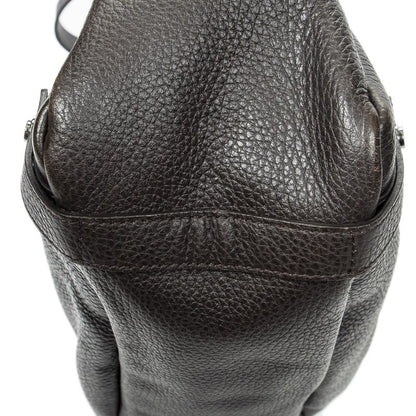 Gucci Abby Hobo Diagonal Dark Brown Grained Calfskin Leather A