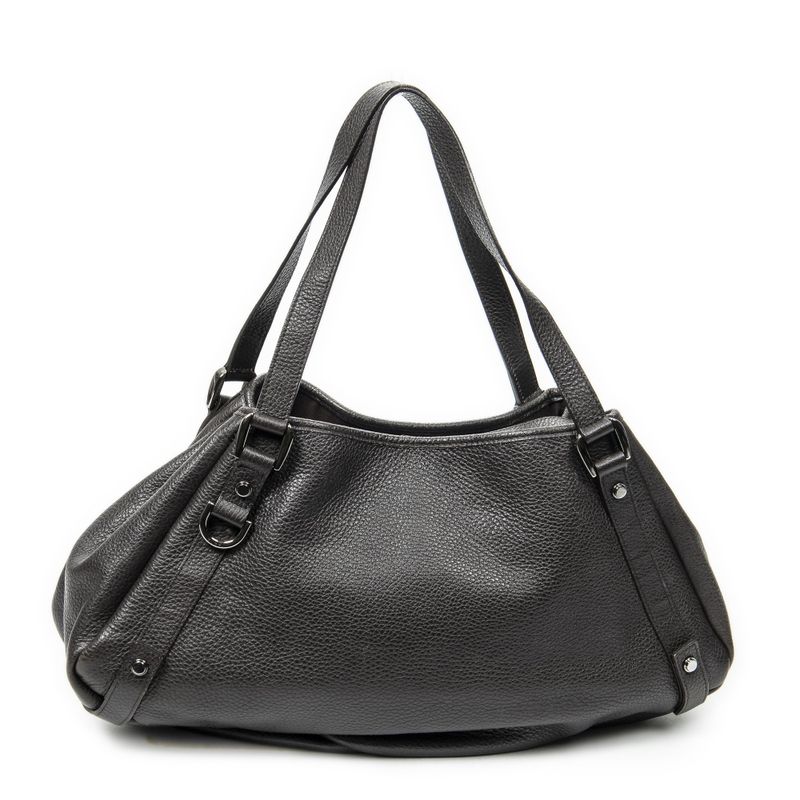 Gucci Abby Hobo Diagonal Dark Brown Grained Calfskin Leather A