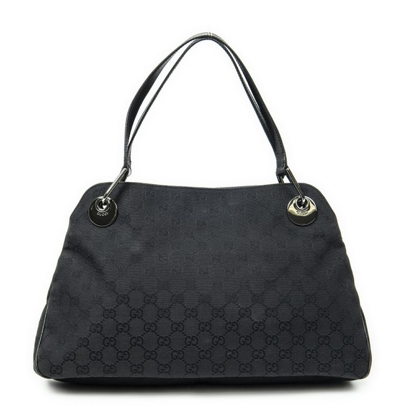 Gucci Medium Eclipse Tote Black GG Canvas A