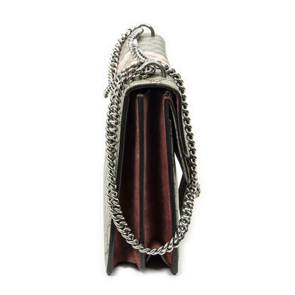 Gucci Medium Taiga - Dionysus Chain Crossbody Beige/red Blooms Supreme PVC