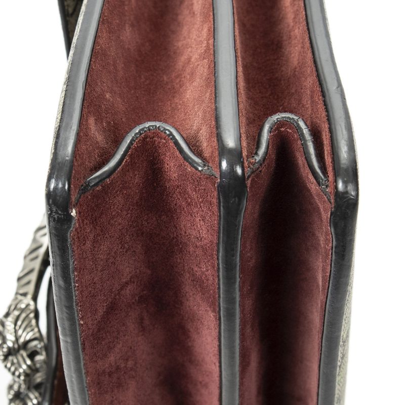 Gucci Medium Taiga - Dionysus Chain Crossbody Beige/red Blooms Supreme PVC