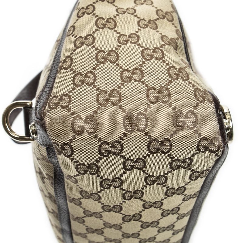 Gucci Large Abby D Ring Tote Beige/brown GG Canvas A