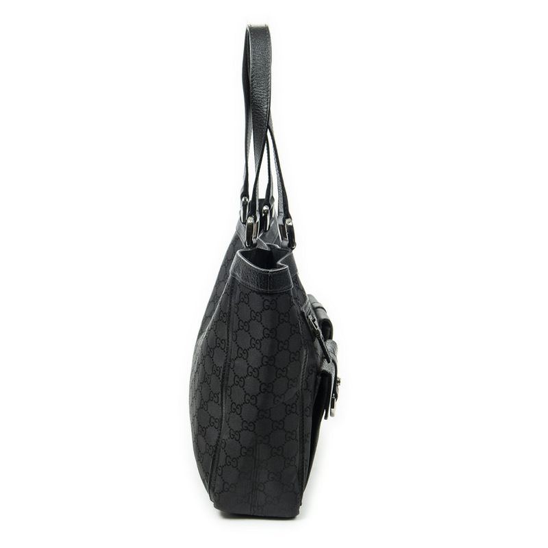 Gucci Black GG Nylon Canvas A