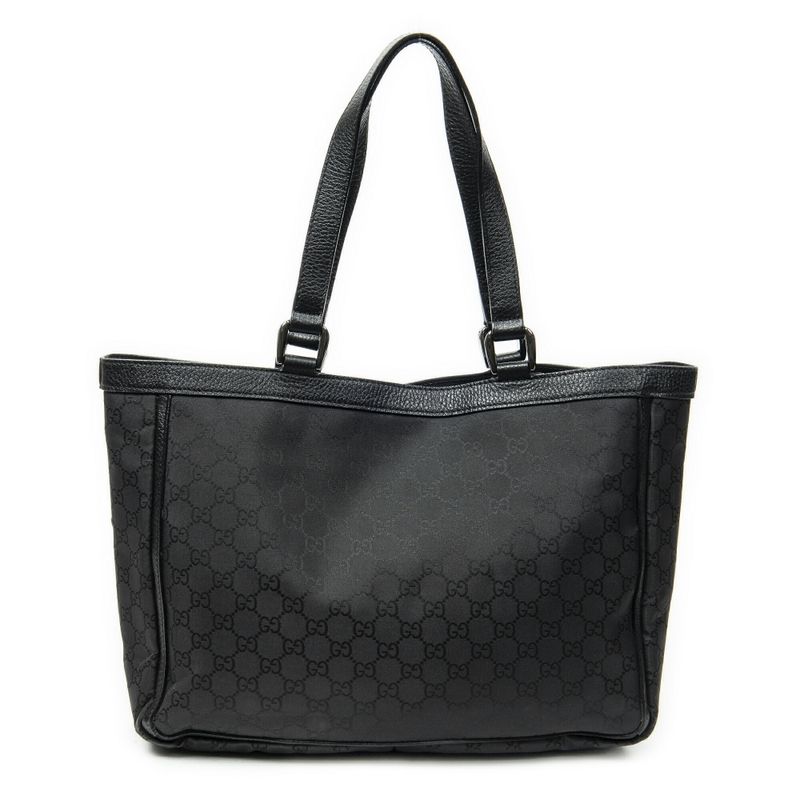 Gucci Black GG Nylon Canvas A