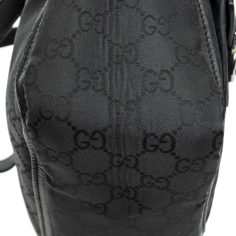 Gucci Black GG Nylon Canvas A