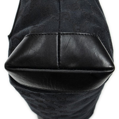 Gucci Front Pocket Zip Tote Black GG Canvas A