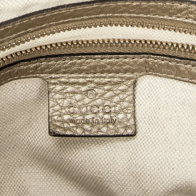 Gucci Bella Flap Beige/bronze GG Canvas A