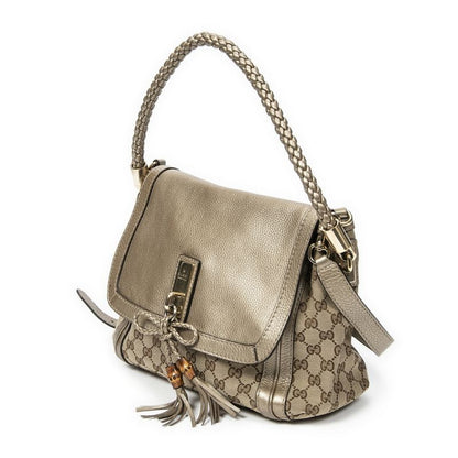 Gucci Bella Flap Beige/bronze GG Canvas A