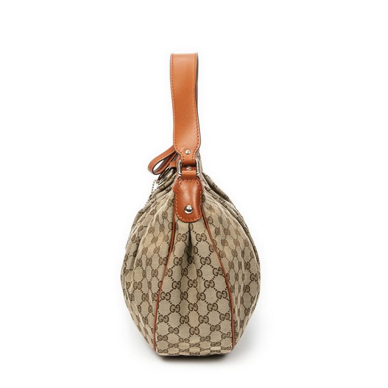 Gucci Medium Sookie Boston Beige/brown GG Canvas A