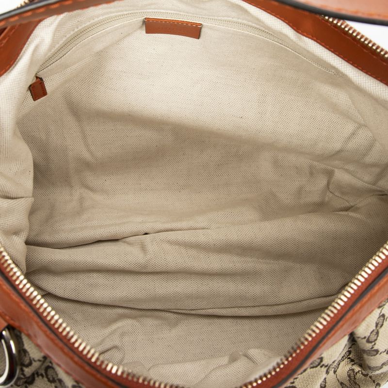 Gucci Medium Sookie Boston Beige/brown GG Canvas A