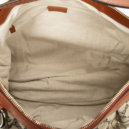 Gucci Medium Sookie Boston Beige/brown GG Canvas A