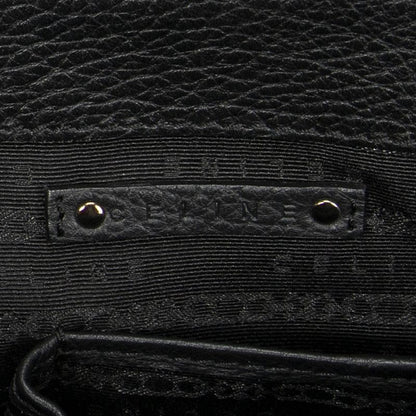 Celine Black Grained Calfskin Leather A