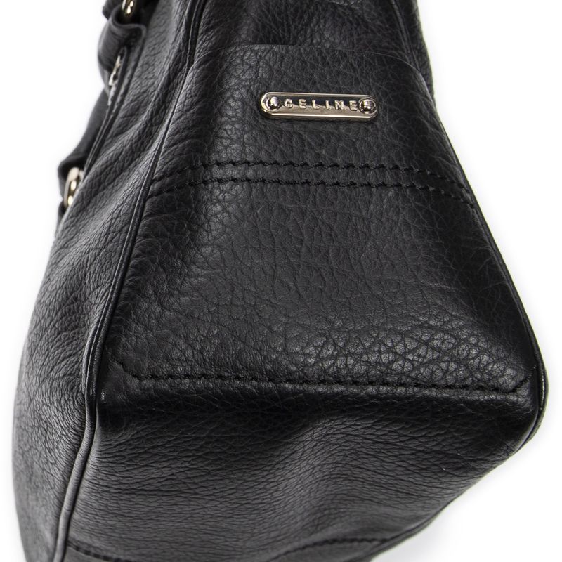 Celine Black Grained Calfskin Leather A