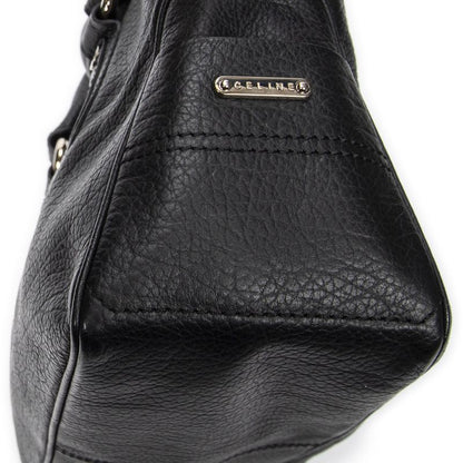 Celine Black Grained Calfskin Leather A