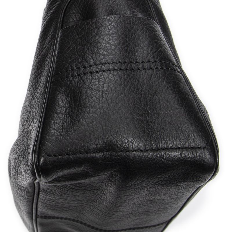 Celine Black Grained Calfskin Leather A