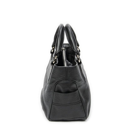 Celine Black Grained Calfskin Leather A