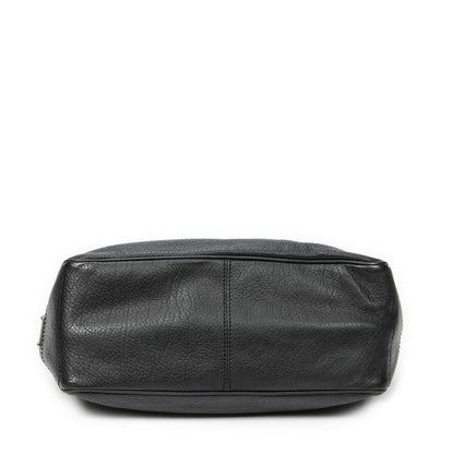 Celine Black Grained Calfskin Leather A