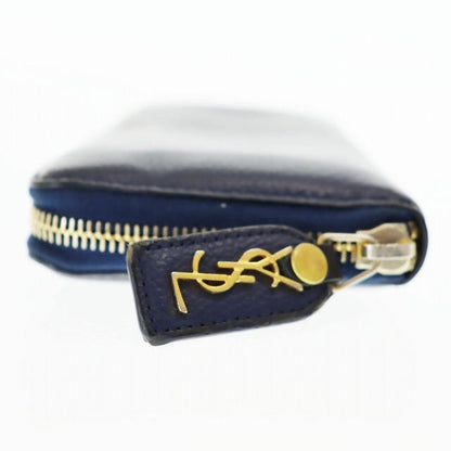 Saint Laurent Paris Round Zipper Long Wallet Long Wallet 463340 Navy Brand