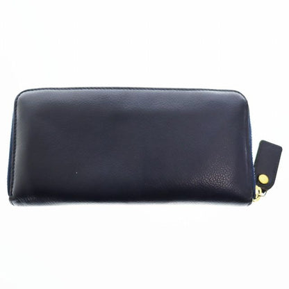 Saint Laurent Paris Round Zipper Long Wallet Long Wallet 463340 Navy Brand