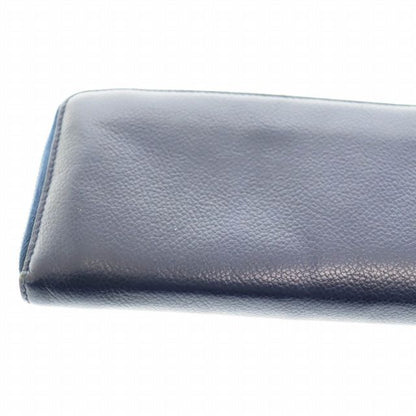 Saint Laurent Paris Round Zipper Long Wallet Long Wallet 463340 Navy Brand