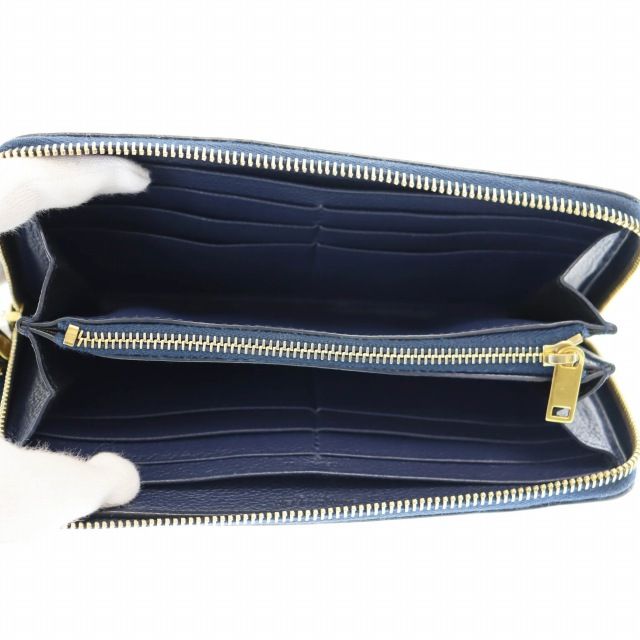 Saint Laurent Paris Round Zipper Long Wallet Long Wallet 463340 Navy Brand