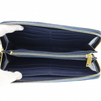 Saint Laurent Paris Round Zipper Long Wallet Long Wallet 463340 Navy Brand