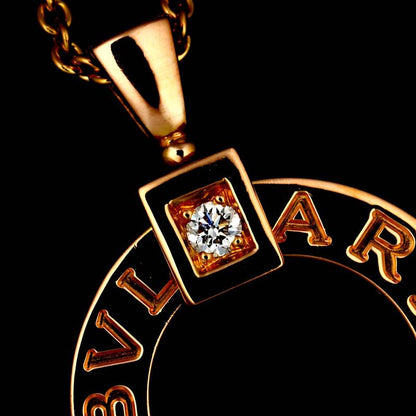 Bulgari Bvlgari Bulgari Diamond Necklace 45cm (1772in) 18K PG Pink Gold 750