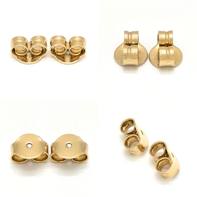 Celine Triomphe Asymmetric Hoop Earrings Binaural Gold Finish Brass Nickel Free