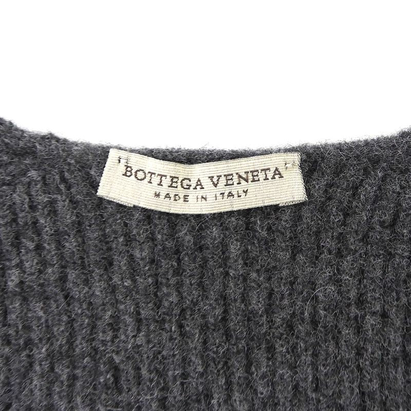 Bottega Veneta Beautiful Bi-color Cardigan Men's Cashmere Blend Charcoal Gray 44