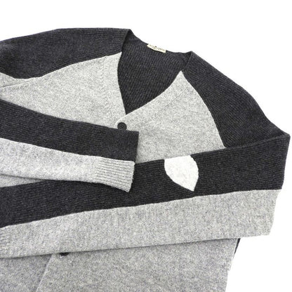 Bottega Veneta Beautiful Bi-color Cardigan Men's Cashmere Blend Charcoal Gray 44